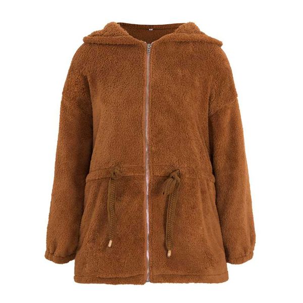 women's trench coats 2021 autumn and winter zipper hooded plush teddy coat long-sleeved lamb faux fur top, Tan;black
women's trench coats 2021 autumn and winter zipper hooded plush teddy coat long-sleeved lamb faux fur top, Tan;black