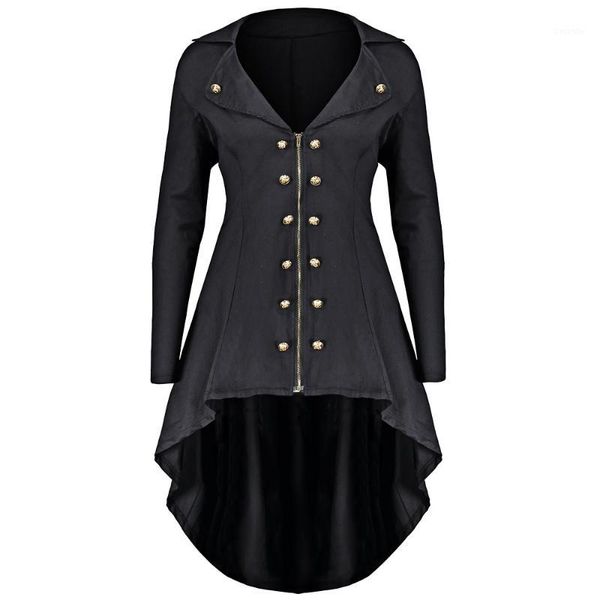 gamiss autumn winter jacket women double breast plus size 5xl 4xl high low coat lapel long zip up coat solid womens outwear1, Black;brown
gamiss autumn winter jacket women double breast plus size 5xl 4xl high low coat lapel long zip up coat solid womens outwear1, Black;brown