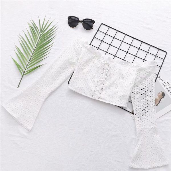 elegant women white hollow out shirts 2020 fashion ladies short shirt female chic casual girls full flare sleeve blous1
elegant women white hollow out shirts 2020 fashion ladies short shirt female chic casual girls full flare sleeve blous1