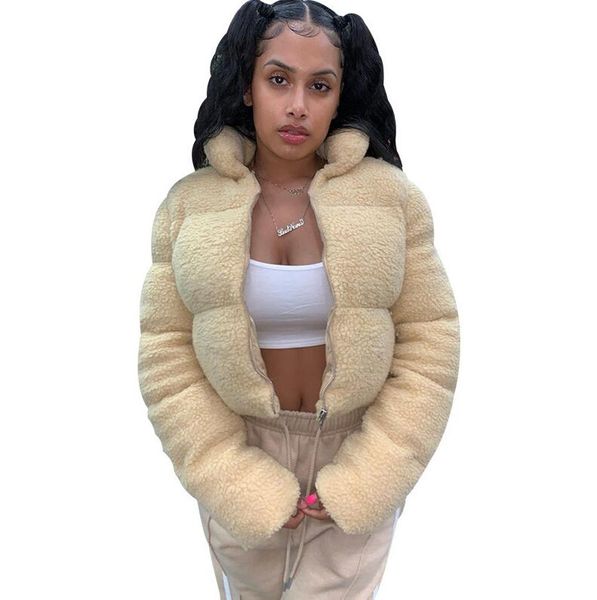 women winter coats sherpa berber fleece jacket zipper cardigan stand-up collar warm cotton jacket womans designers clothes outerwear d111103, White
women winter coats sherpa berber fleece jacket zipper cardigan stand-up collar warm cotton jacket womans designers clothes outerwear d111103, White