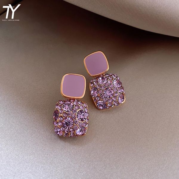 dangle & chandelier 2021 noble purple square earrings women jewelry fashion inlaid crystal party dress with accessories, Silver
dangle & chandelier 2021 noble purple square earrings women jewelry fashion inlaid crystal party dress with accessories, Silver