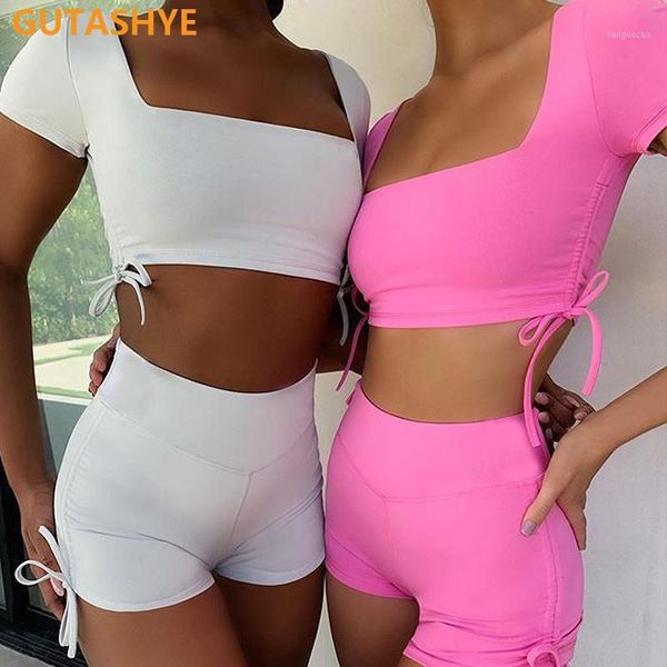 yoga outfits 2 piece set women high elastictracksuit casual short running workout sleeve backless crop gym shorts1, White;red
yoga outfits 2 piece set women high elastictracksuit casual short running workout sleeve backless crop gym shorts1, White;red