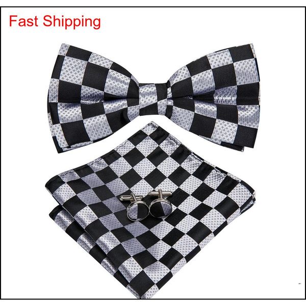 us warehouse bow tie set black white check woven silk standard fast shipping fashion men a qyljmd beauty888, Black;gray
us warehouse bow tie set black white check woven silk standard fast shipping fashion men a qyljmd beauty888, Black;gray