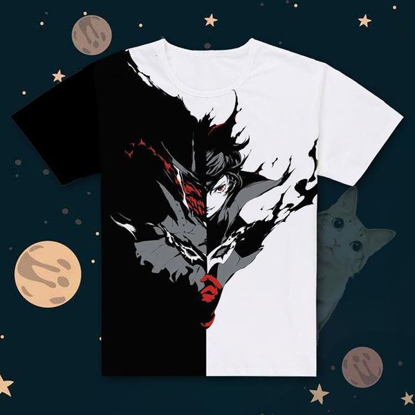 new persona 5 t-shirt anime joker t shirt polyester summer short-sleeve tees drop shipping good quality, White;black
new persona 5 t-shirt anime joker t shirt polyester summer short-sleeve tees drop shipping good quality, White;black