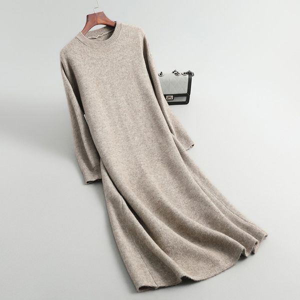 new 2021 knitted autumn loose style o-neck sleeve pullovers long women sweater pull femme 4n55, Black;gray
new 2021 knitted autumn loose style o-neck sleeve pullovers long women sweater pull femme 4n55, Black;gray