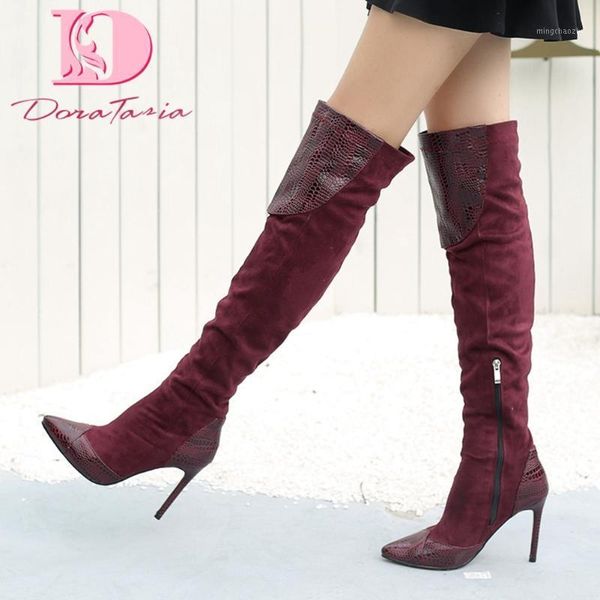 boots doratasia plus size 33-46 female thin high heels over the knee fashion pointed toe thigh women shoes woman1, Black
boots doratasia plus size 33-46 female thin high heels over the knee fashion pointed toe thigh women shoes woman1, Black