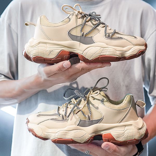 style new trend fashion daddy shoes knitted jogging soft platform sneakers comfortable breathable joker simple, Black;brown
style new trend fashion daddy shoes knitted jogging soft platform sneakers comfortable breathable joker simple, Black;brown