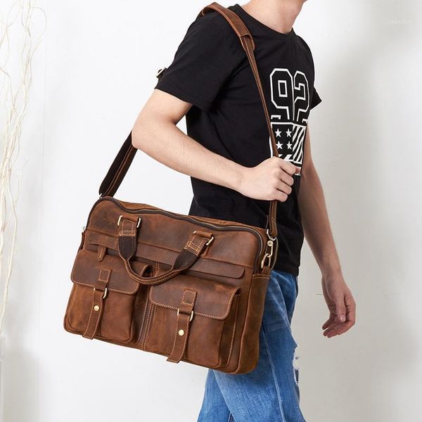 briefcases vintage travel briefcase 100% genuine leather men hand bag lapoffice bags for business mens brown1
briefcases vintage travel briefcase 100% genuine leather men hand bag lapoffice bags for business mens brown1