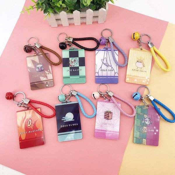 2020 anime demon slayer kimetsu no yaiba keychain acrylic student id card holder bus pass business card case keyring bag pendant, Silver
2020 anime demon slayer kimetsu no yaiba keychain acrylic student id card holder bus pass business card case keyring bag pendant, Silver