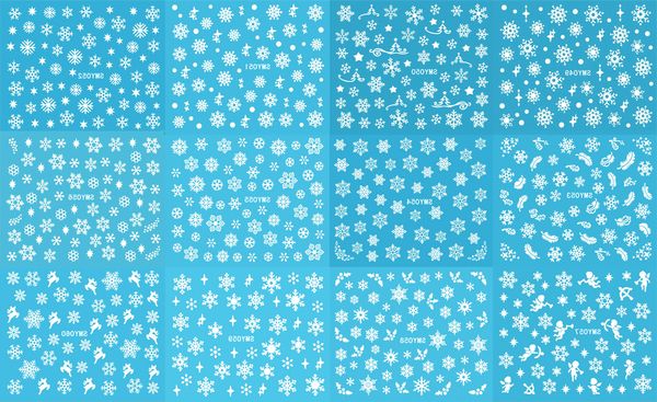 christmas snowflake snow styles large 3d art nail stickers decal tips white xmas reindeer feather self-adhesive
christmas snowflake snow styles large 3d art nail stickers decal tips white xmas reindeer feather self-adhesive