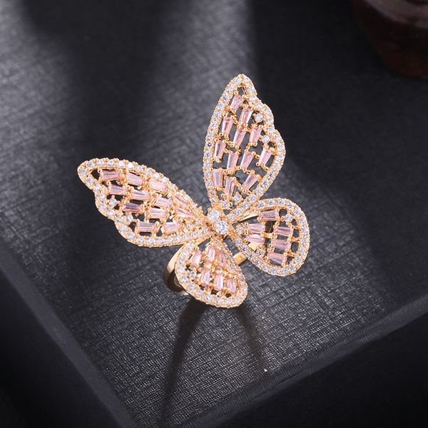 japanese and korean temperament zircon hollowed out butterfly mouth light luxury index finger female chaozhou people's bracelet ring, Silver
japanese and korean temperament zircon hollowed out butterfly mouth light luxury index finger female chaozhou people's bracelet ring, Silver