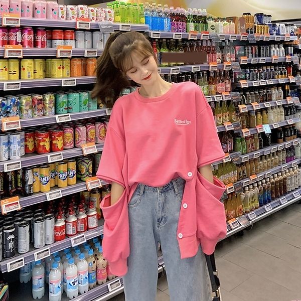 2020 new autumn design feeling split loose hole long sleeve thin rose sweater red sweater for women's korean version nixno, Black
2020 new autumn design feeling split loose hole long sleeve thin rose sweater red sweater for women's korean version nixno, Black
