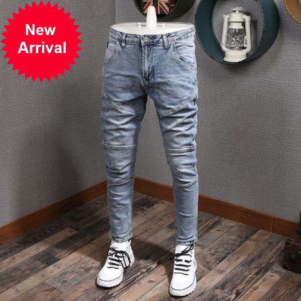2021 new fashion streetwear men's brem thin elastic blue light designer amendment denim biker hip pants grsc
2021 new fashion streetwear men's brem thin elastic blue light designer amendment denim biker hip pants grsc
