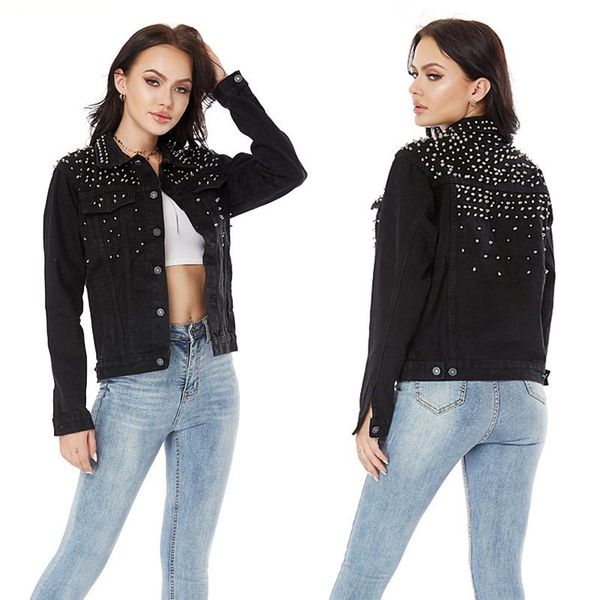 short denim jackets women long sleeve vintage casual jean jacket bomber denim coat, Black;brown
short denim jackets women long sleeve vintage casual jean jacket bomber denim coat, Black;brown