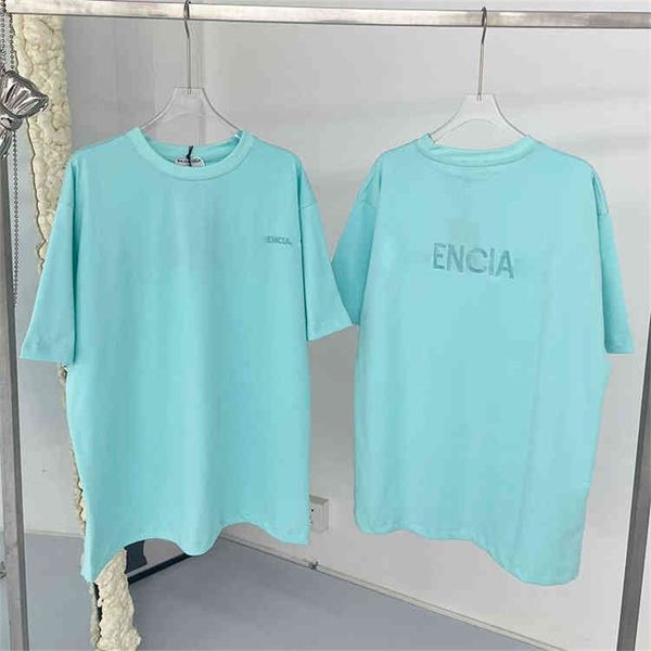 spring and summer new simple solid color letter embroidery round neck loose casual men's women's fashion br short sleeved, White
spring and summer new simple solid color letter embroidery round neck loose casual men's women's fashion br short sleeved, White