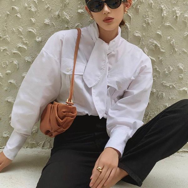 lace-up воротник женщин хлопок рубашка lady long sleeve управление wear простой блуза топ, White
lace-up воротник женщин хлопок рубашка lady long sleeve управление wear простой блуза топ, White