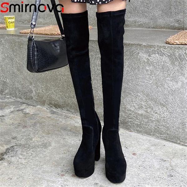 smirnova 2021 over the knee boots women high heel platform shoes autumn winter slim stretch boots woman black
smirnova 2021 over the knee boots women high heel platform shoes autumn winter slim stretch boots woman black