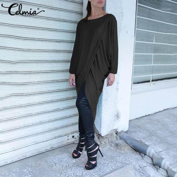 celmia irregular blouses women casual knitted pleated hem bat long sleeve blusas autumn loose o-neck long shirts plus size 1, White
celmia irregular blouses women casual knitted pleated hem bat long sleeve blusas autumn loose o-neck long shirts plus size 1, White