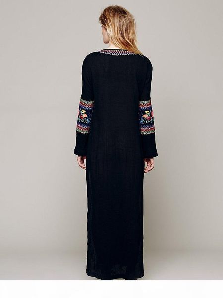 european fashion style cotton long dress spring embroidery bohe maxi dress side slit flower embroidery design dresses, Black;gray
european fashion style cotton long dress spring embroidery bohe maxi dress side slit flower embroidery design dresses, Black;gray