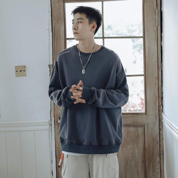men pullover oversize loose korean fashion long sleeve o-neck casual boys 2021 new autumn hoodies r81231, Black
men pullover oversize loose korean fashion long sleeve o-neck casual boys 2021 new autumn hoodies r81231, Black
