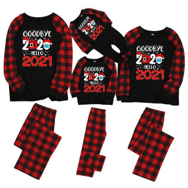 family pack 2 шт рождество пижама прощайте 2020 hello 2021 red black plaid маски санта-клаус romper младенец детской одежды e110202 акций, и, Blue
family pack 2 шт рождество пижама прощайте 2020 hello 2021 red black plaid маски санта-клаус romper младенец детской одежды e110202 акций, и, Blue
