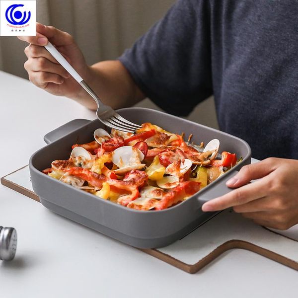 4 colors ceramic binaural square cheese baked plate pan baking dish tray western dishes oven bowl 1.3l high temperature 600c bbyhwe lg2010
4 colors ceramic binaural square cheese baked plate pan baking dish tray western dishes oven bowl 1.3l high temperature 600c bbyhwe lg2010