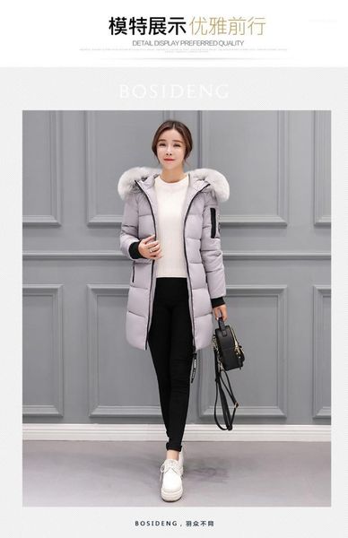 2019 cotton-padded clothes women's mid-length thick korean-style slim fit hooded large fur collar down feather coat1, Black
2019 cotton-padded clothes women's mid-length thick korean-style slim fit hooded large fur collar down feather coat1, Black