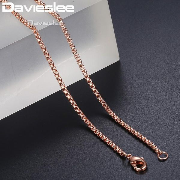 chains davieslee necklace for women men stainless steel rose gold color box chain women's 18-28inch dkn555, Silver
chains davieslee necklace for women men stainless steel rose gold color box chain women's 18-28inch dkn555, Silver