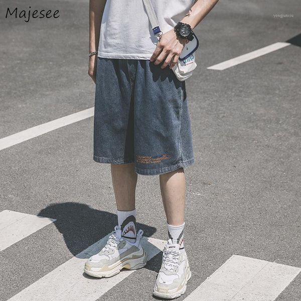 men jeans print casual knee length loose straight all-match side pockets fashion ulzzang chic korean style trendy daily1, Blue
men jeans print casual knee length loose straight all-match side pockets fashion ulzzang chic korean style trendy daily1, Blue