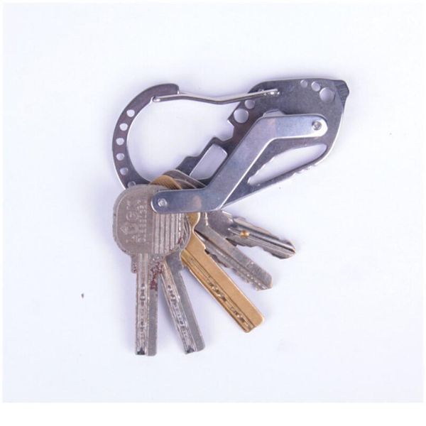1pc multi function stainless steel keychain key holder carabiner hook flat spanner wrench for outdoor hiking camping e qylazp
1pc multi function stainless steel keychain key holder carabiner hook flat spanner wrench for outdoor hiking camping e qylazp