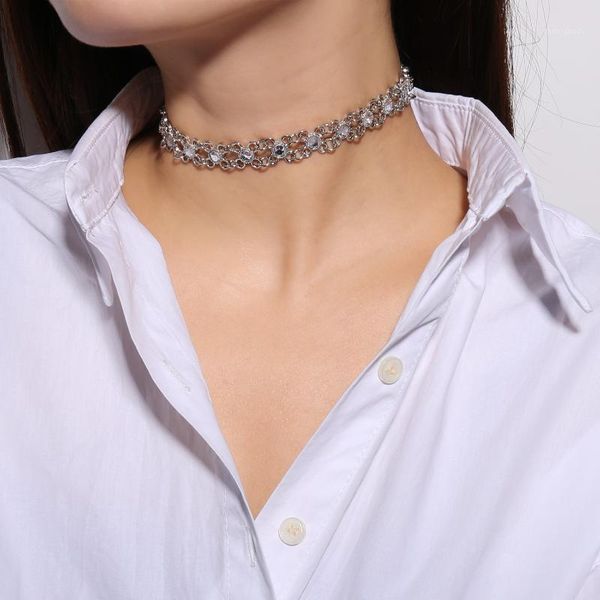 visisap pretty small flower links choker necklaces for women girls gifts clavicle necklace fashion jewelry supplier c13921, Golden;silver
visisap pretty small flower links choker necklaces for women girls gifts clavicle necklace fashion jewelry supplier c13921, Golden;silver
