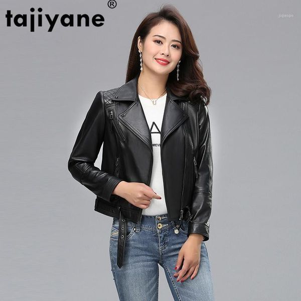 women's leather & faux tajiyane sheepskin coat women genuine jacket spring autumn streetwear moto jackets clothes 6-88051 wpy3311, Black
women's leather & faux tajiyane sheepskin coat women genuine jacket spring autumn streetwear moto jackets clothes 6-88051 wpy3311, Black