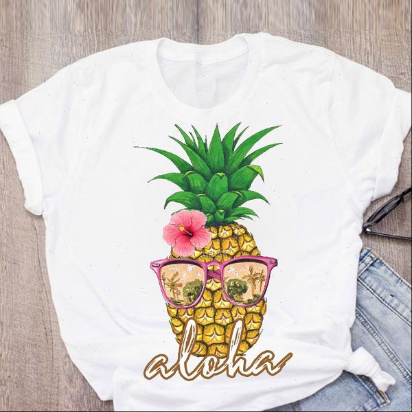 women graphic pineapple flower floral 90s beach printed fruit summer lady t shirt womens clothing tee female t shirt, White
women graphic pineapple flower floral 90s beach printed fruit summer lady t shirt womens clothing tee female t shirt, White