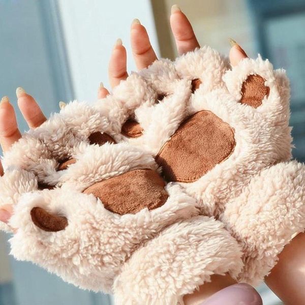 five fingers gloves women cute cat claw plush mittens warm soft short fingerless fluffy bear costume half finger, Blue;gray
five fingers gloves women cute cat claw plush mittens warm soft short fingerless fluffy bear costume half finger, Blue;gray