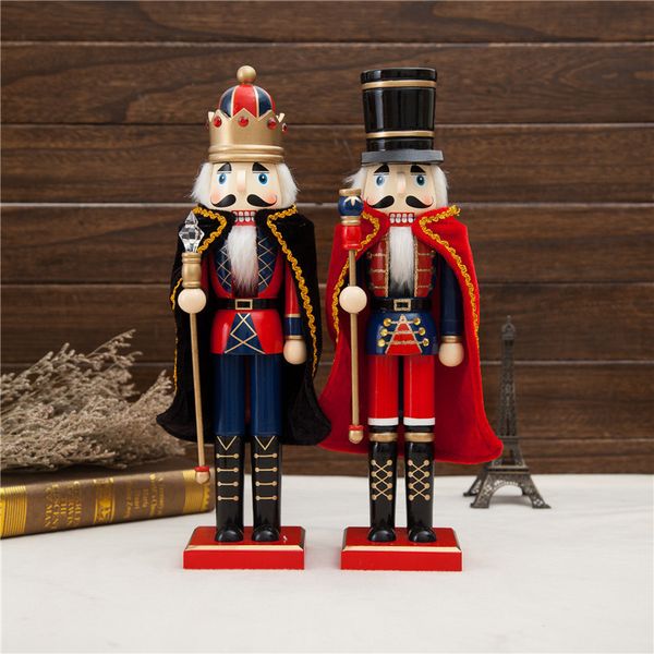 38cm home walnut people wooden soldier nutcracker with cloak for christmas decoration
38cm home walnut people wooden soldier nutcracker with cloak for christmas decoration