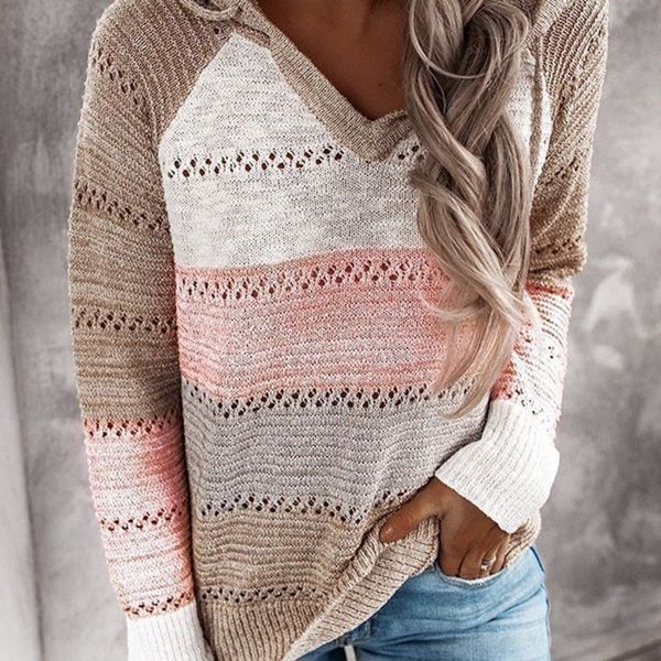 new printed sweater color matching v-neck sweater women's casual fashion women's autumn and winter n4sbb, White;black
new printed sweater color matching v-neck sweater women's casual fashion women's autumn and winter n4sbb, White;black