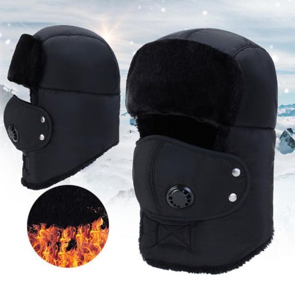 cycling caps & masks winter earflap hat outdoor skiing windproof velvet lei feng anti-smog cap warm trapper pilot1, Black
cycling caps & masks winter earflap hat outdoor skiing windproof velvet lei feng anti-smog cap warm trapper pilot1, Black