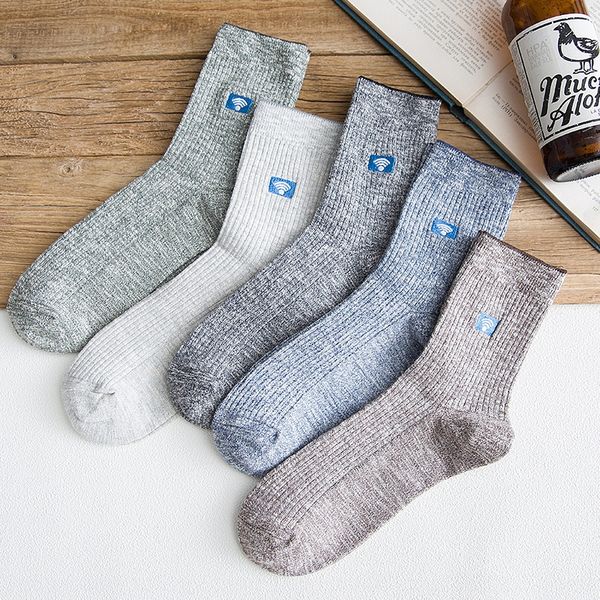 new style men's socks in autumn and winter under huatian boots pure cotton double needle embroidery full mesh men's cotton socks k, Black
new style men's socks in autumn and winter under huatian boots pure cotton double needle embroidery full mesh men's cotton socks k, Black