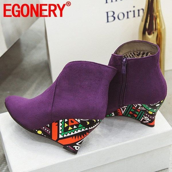 boots egonery punk woman ankle pointed toe wedge high heels women's shoes purple orange green cartoon print autumn booties1, Black
boots egonery punk woman ankle pointed toe wedge high heels women's shoes purple orange green cartoon print autumn booties1, Black