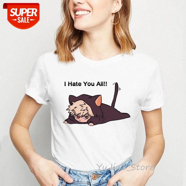 My Hero Academia Funny Anime Tshirt Women I Hate You All Letter Print T Shirt Femme Harajuku Shirt Kawaii Clothes Female T-Shirt #To6z, White
My Hero Academia Funny Anime Tshirt Women I Hate You All Letter Print T Shirt Femme Harajuku Shirt Kawaii Clothes Female T-Shirt #To6z, White