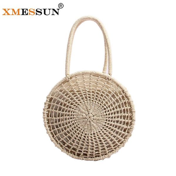 xmessun 2020 summer round straw handags hand woven beach bag travel shoulder bag seaside vacation shopping ins f246
xmessun 2020 summer round straw handags hand woven beach bag travel shoulder bag seaside vacation shopping ins f246