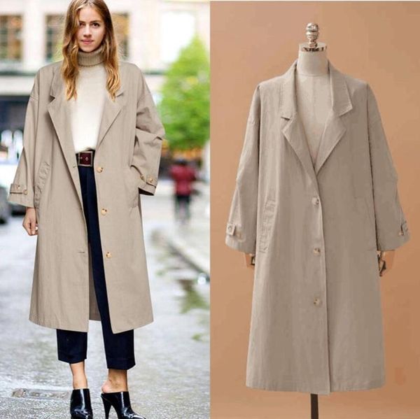 elegant windbreaker women fashion khaki outerwear new spring autumn trench coat plus size 5xl, Tan;black
elegant windbreaker women fashion khaki outerwear new spring autumn trench coat plus size 5xl, Tan;black