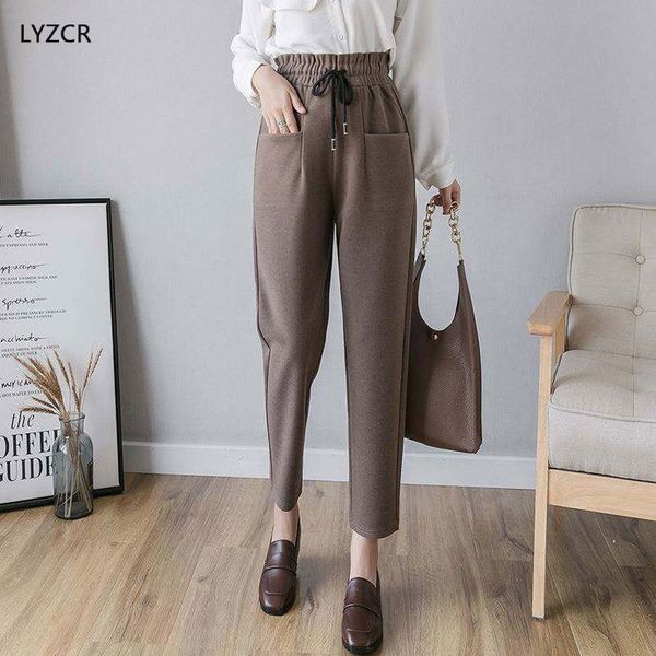 lyzcr winter harem wool pants women warm plus size 5xl women's pants high waist black woolen pant ankle-length trousers 201113, Black;white
lyzcr winter harem wool pants women warm plus size 5xl women's pants high waist black woolen pant ankle-length trousers 201113, Black;white
