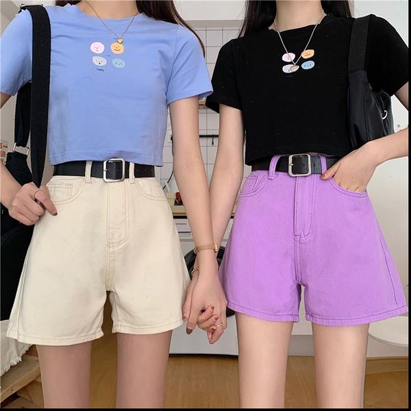 new 2021 women summer shorts korean style slim high waist denim shorts women denim shorts wide leg jeans, White;black
new 2021 women summer shorts korean style slim high waist denim shorts women denim shorts wide leg jeans, White;black