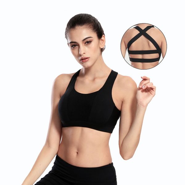 women cross straps shockproof yoga bras push up padded fitness sports vest stretch breathable gym running tank black, White;black
women cross straps shockproof yoga bras push up padded fitness sports vest stretch breathable gym running tank black, White;black