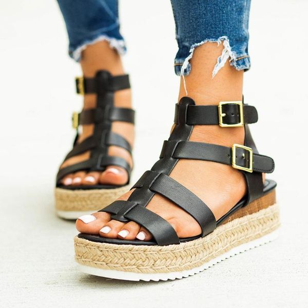 women espadrilles sandals cross-tied cover heel sandals lady solid open side ankle straps low heel fashion new summer shoes d301, Black
women espadrilles sandals cross-tied cover heel sandals lady solid open side ankle straps low heel fashion new summer shoes d301, Black