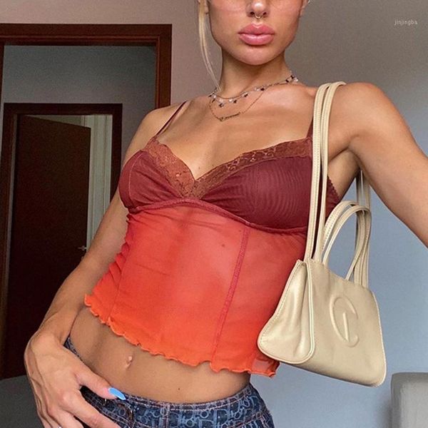 women ladies sexys casual lace sling see-through v-neck pleated vest for 2021fashion style a661, Black;white
women ladies sexys casual lace sling see-through v-neck pleated vest for 2021fashion style a661, Black;white