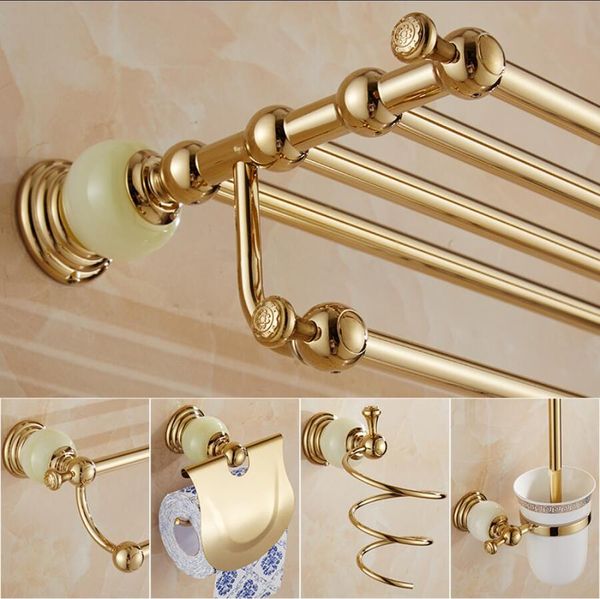 new brass and jade gold bathroom accessories setpaper holdertowel barsoap baskettowel racktowel ring bathroom hardware set bbyrak
new brass and jade gold bathroom accessories setpaper holdertowel barsoap baskettowel racktowel ring bathroom hardware set bbyrak