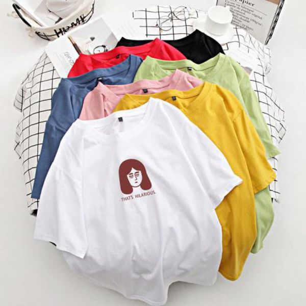 genayooa cotton t-shirt women summer plus size oversized t shirt korean print women tshirt vintage 2020 loose 1, White
genayooa cotton t-shirt women summer plus size oversized t shirt korean print women tshirt vintage 2020 loose 1, White
