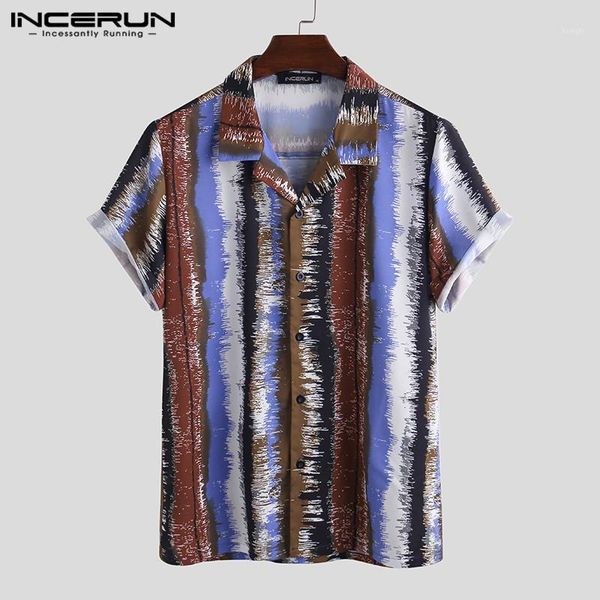 incerun fashion men hawaiian shirt printed breathable 2020 short sleeve chic blouse summer lapel casual streetwear camisa s-5xl1, White;black
incerun fashion men hawaiian shirt printed breathable 2020 short sleeve chic blouse summer lapel casual streetwear camisa s-5xl1, White;black